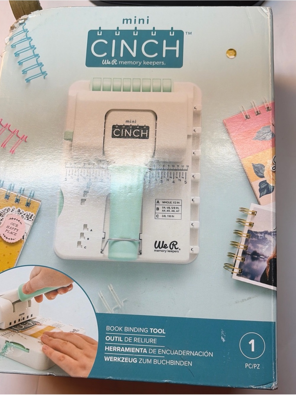 We R Memory Keepers Mini Cinch Book Binding Tool (open Box)